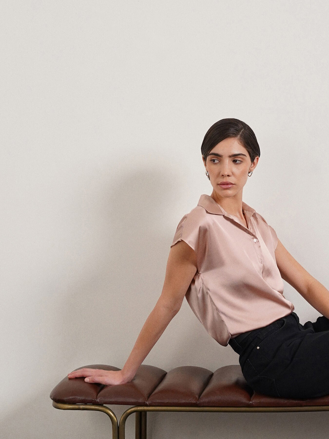 Satin Shirt - Pink