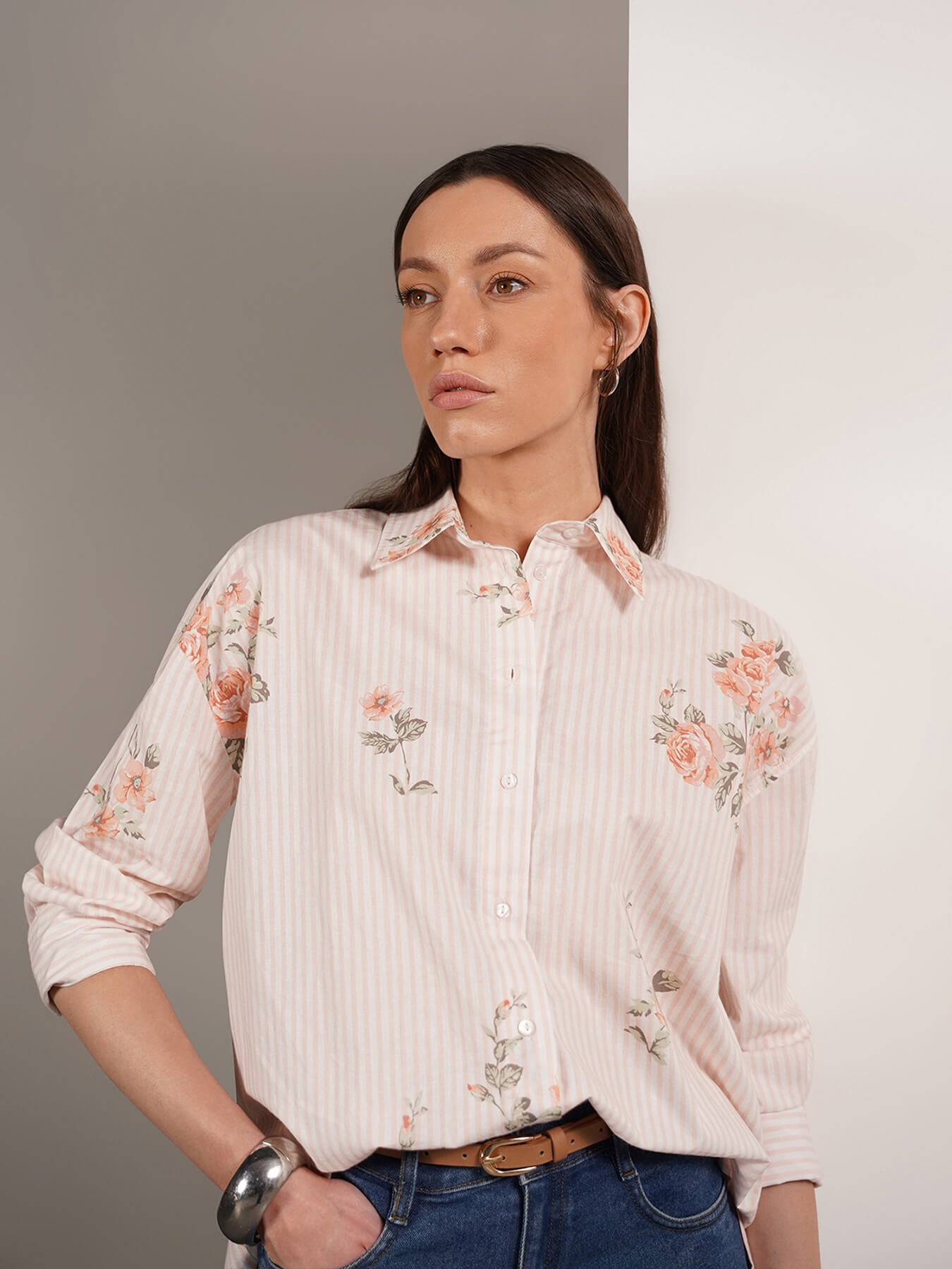 Pure Cotton Relaxed Shirt - Off White