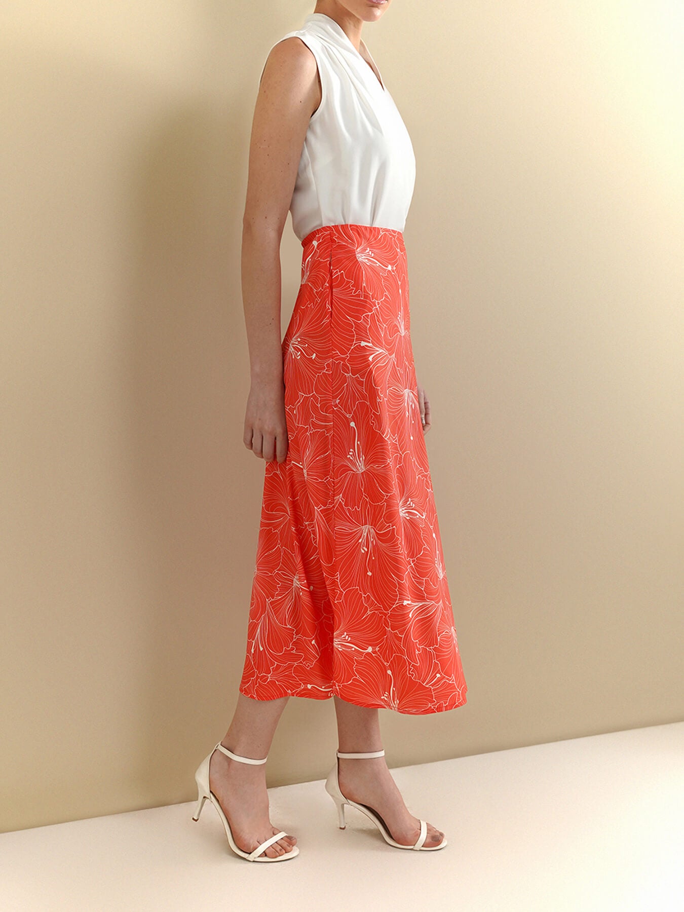 A-Line Skirt - Orange