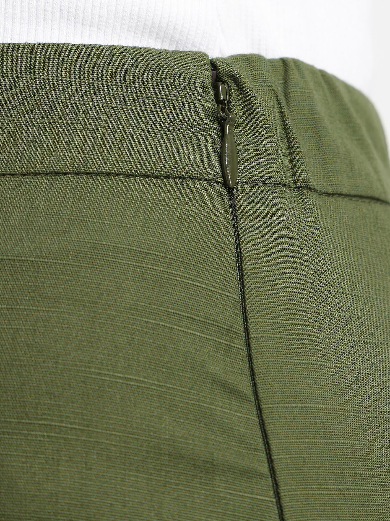 Cotton Skort - Olive