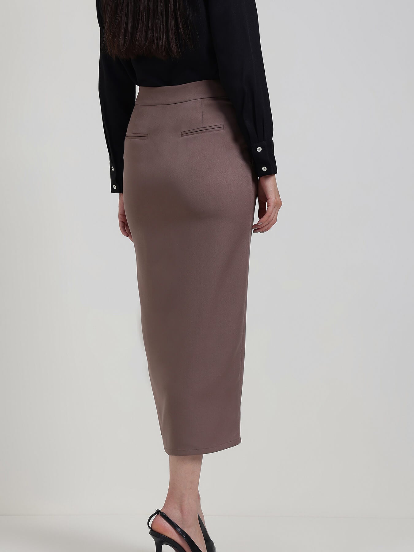 Pencil Skirt - Brown