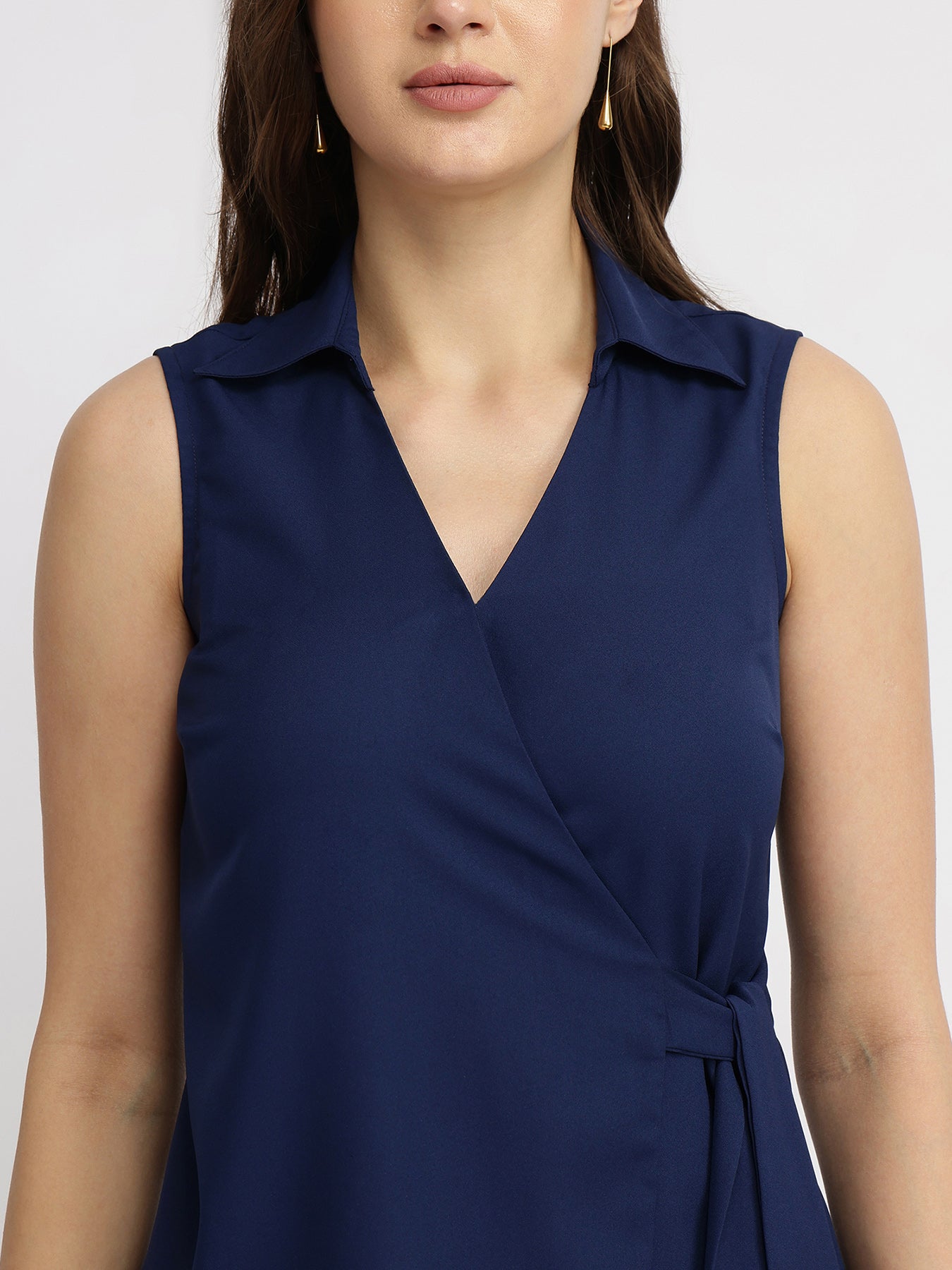 Wrap Top - Navy