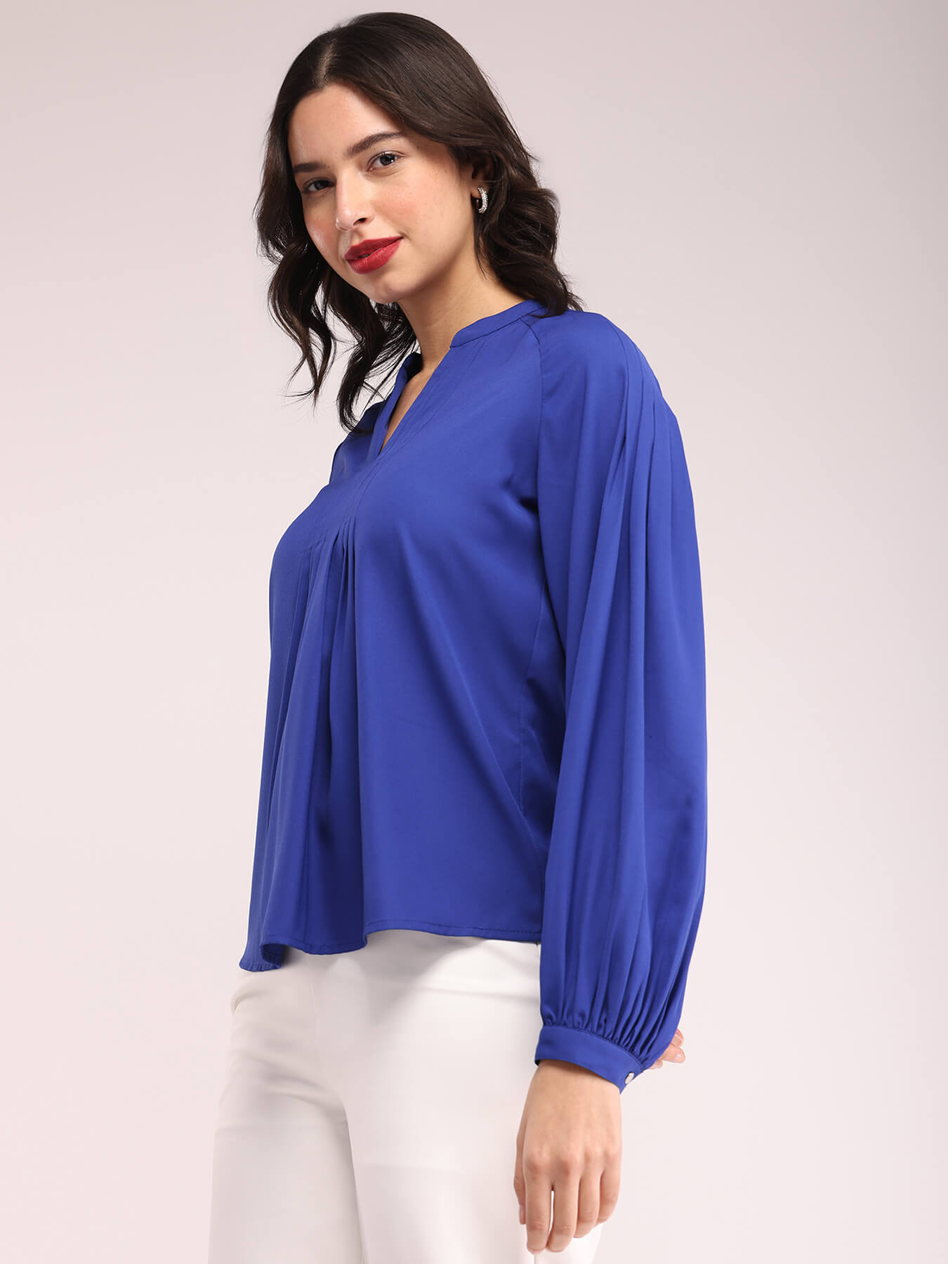 Raglan Sleeves Top - Blue