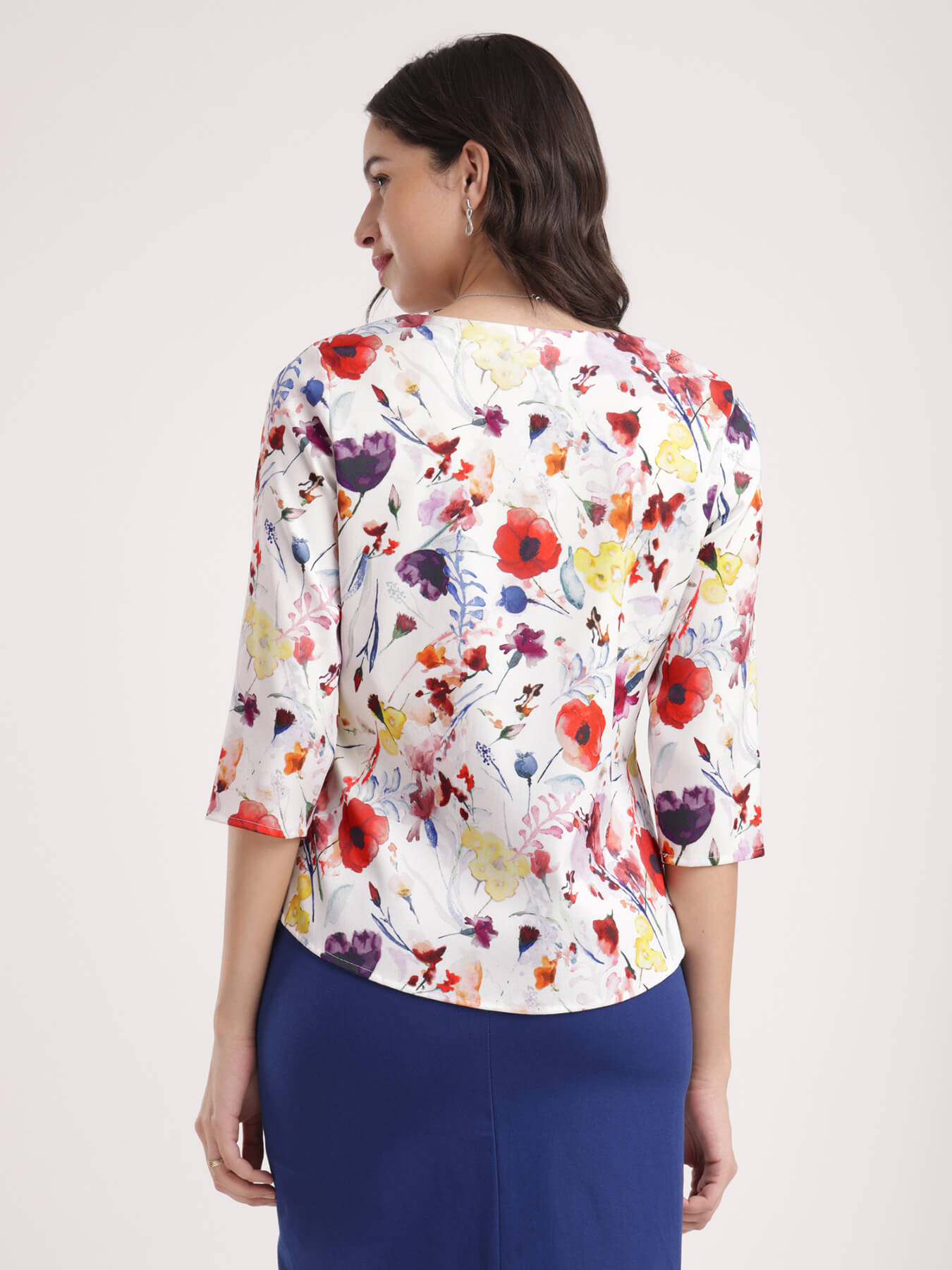 Sweetheart Neck Top - Multicolour
