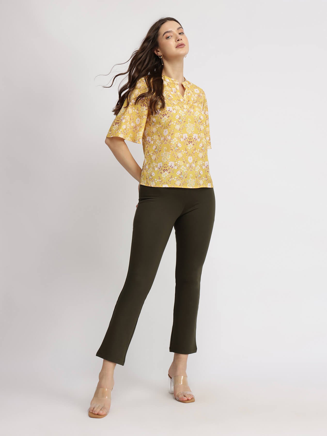 Floral Top - Yellow