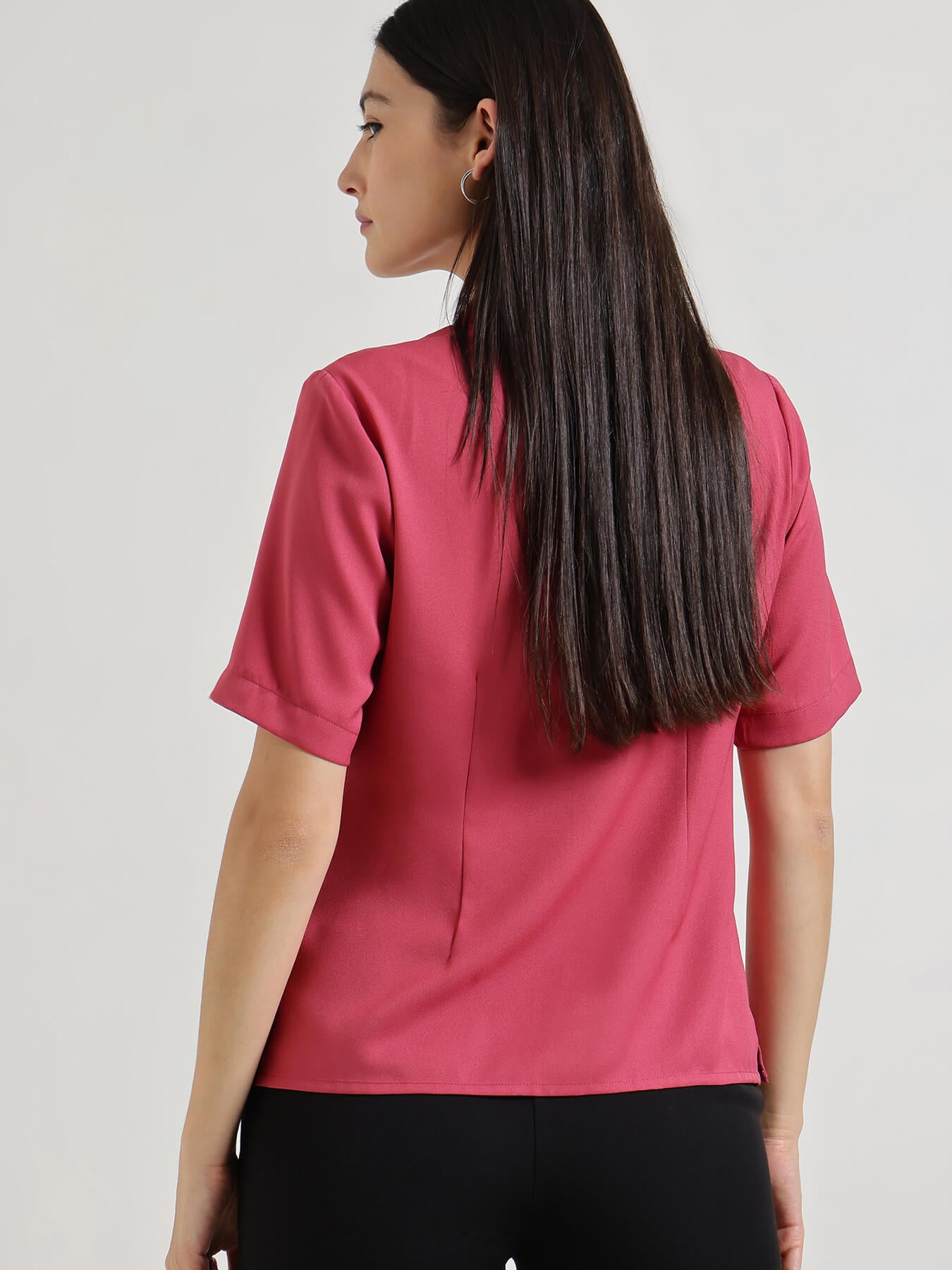 Front Pleat Top - Pink