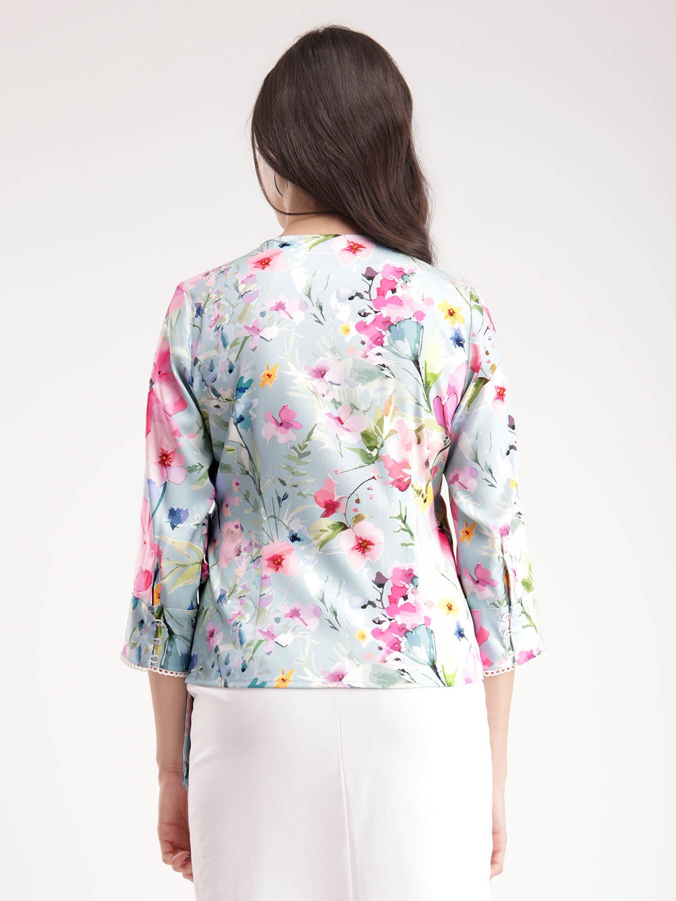 Floral Wrap Top - Multicolour
