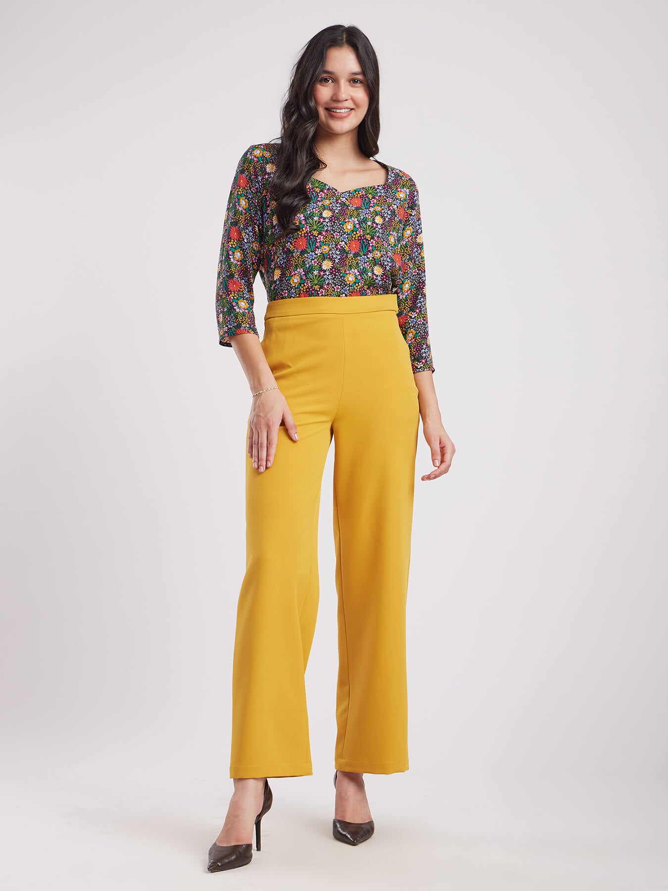 Sweetheart Neck Top - Black