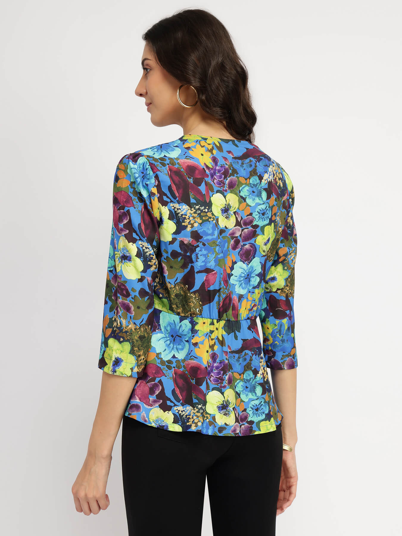 Floral Wrap Top - Multicolour