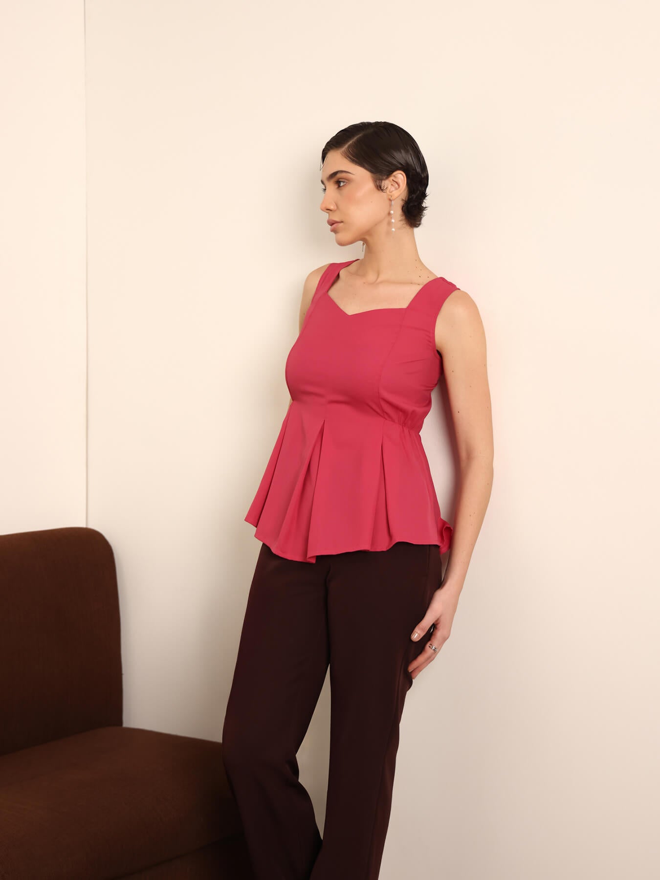 Peplum Top - Pink