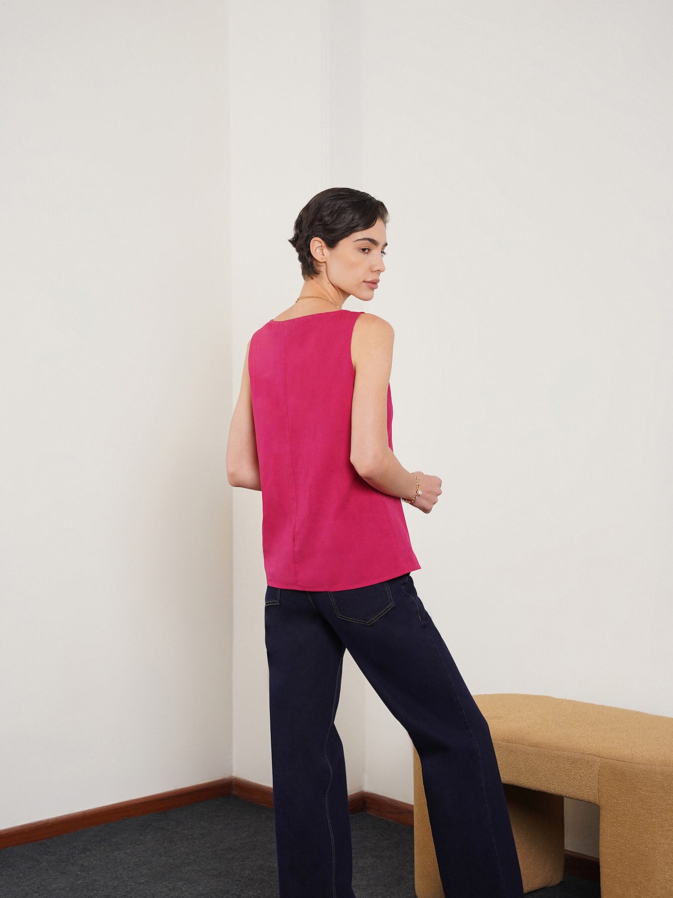 Pure Cotton Top - Fuchsia