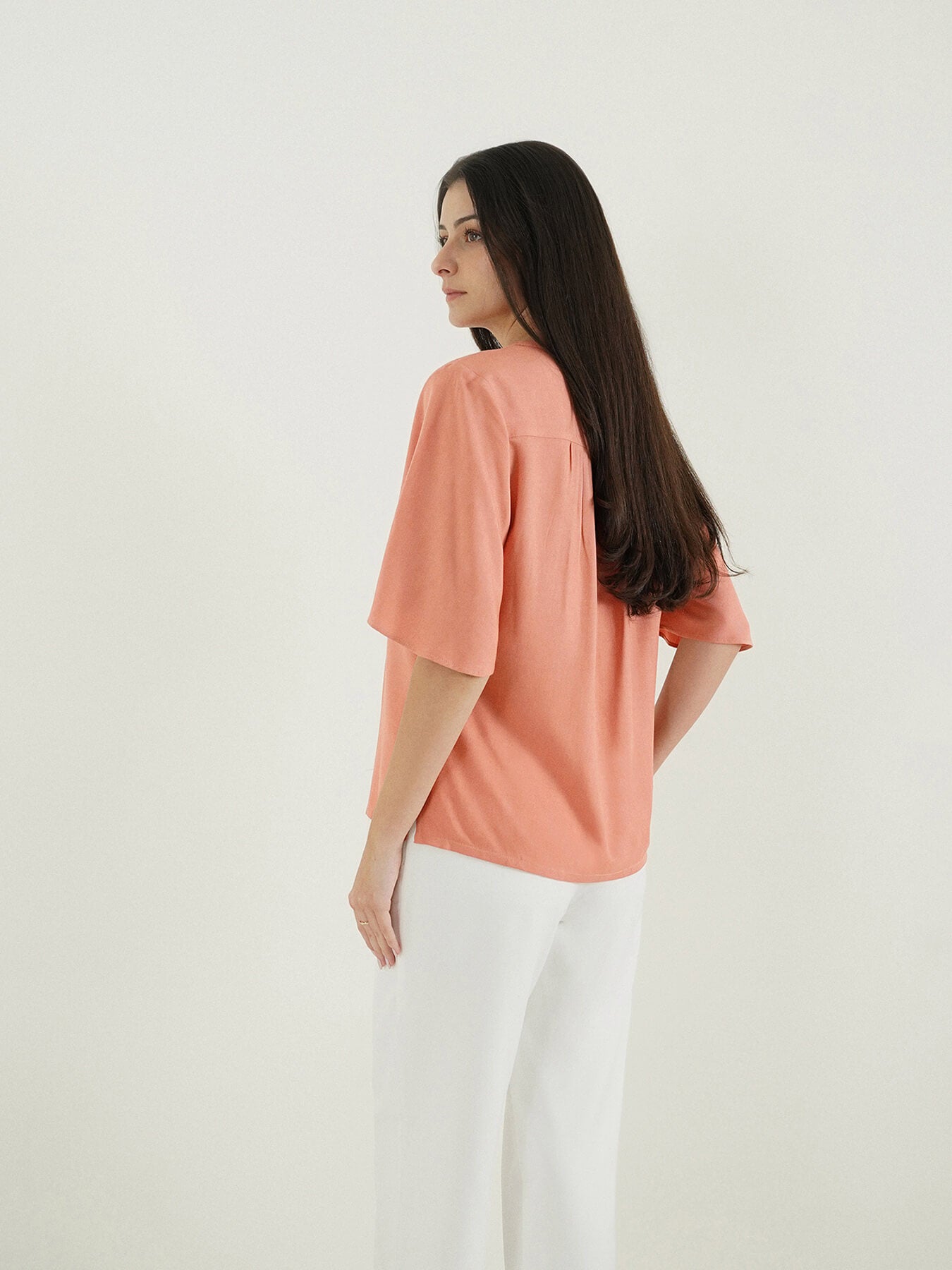 Viscose Top - Peach