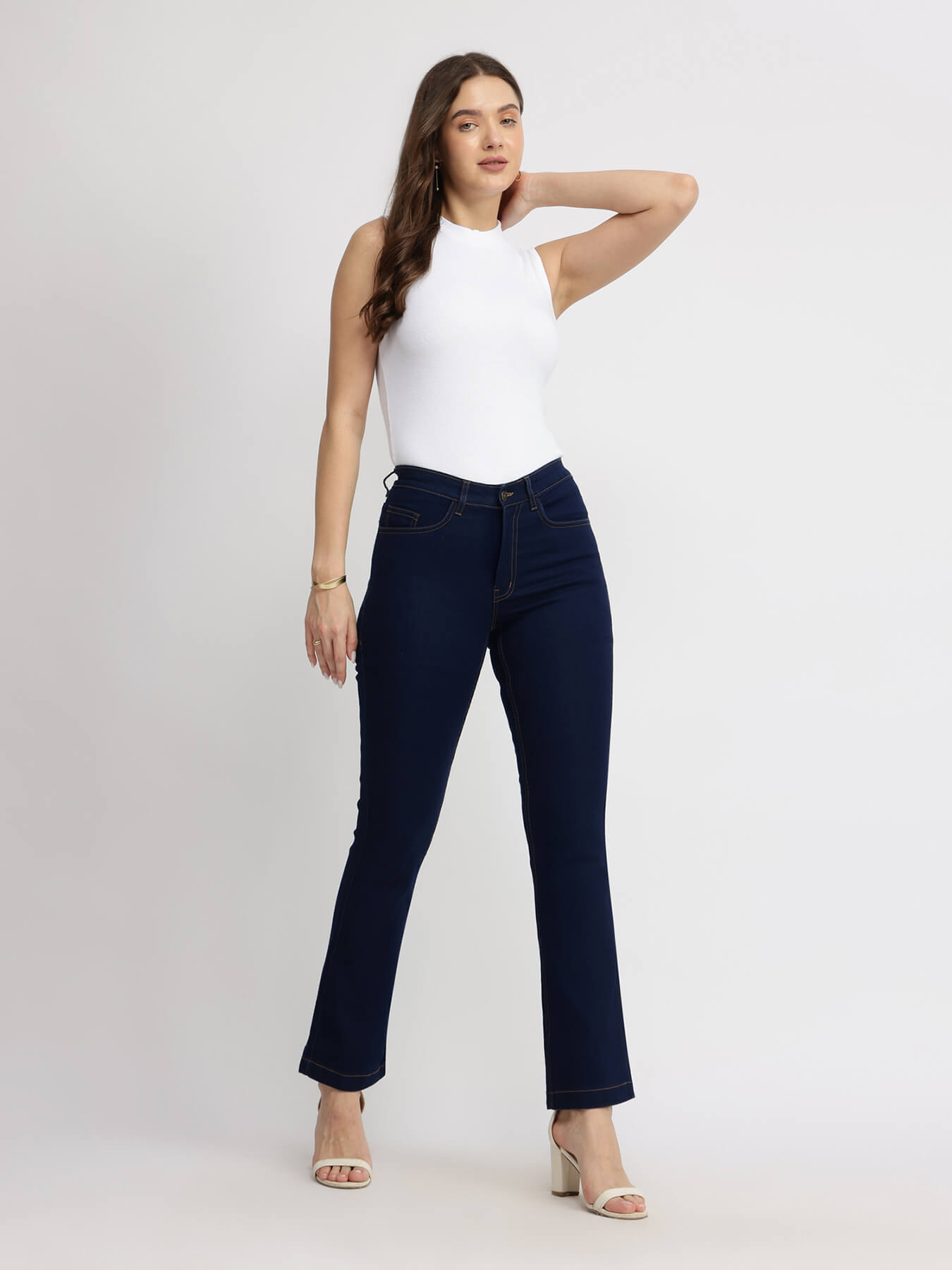 Bootcut Jeans - Navy Blue