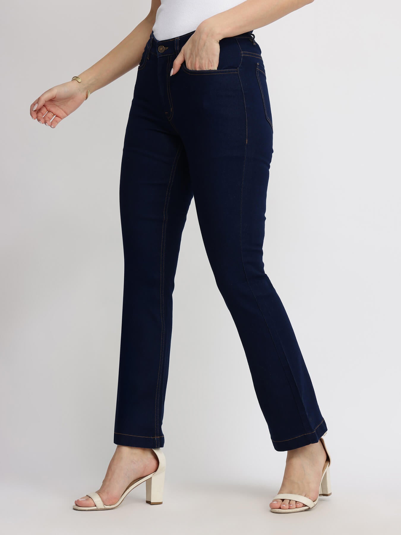 Bootcut Jeans - Navy Blue