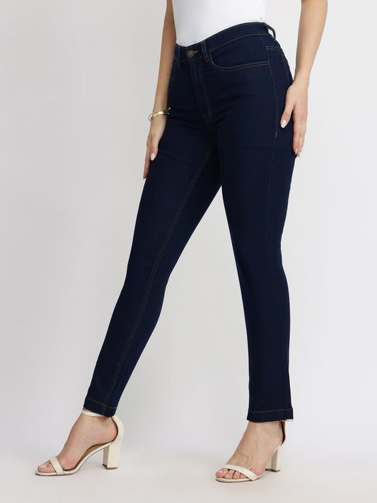 Straight Fit Jeans - Navy Blue