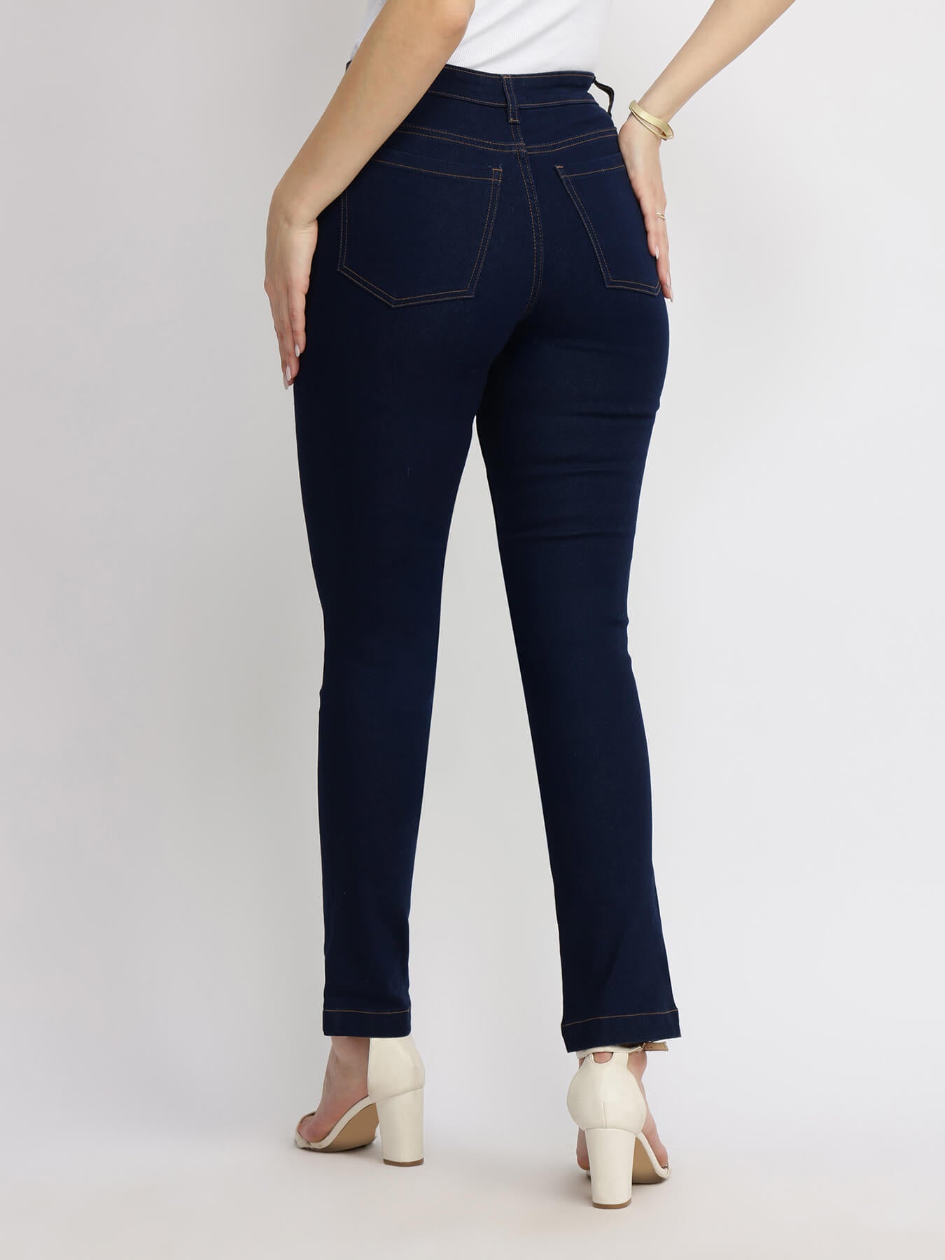 Straight Fit Jeans - Navy Blue