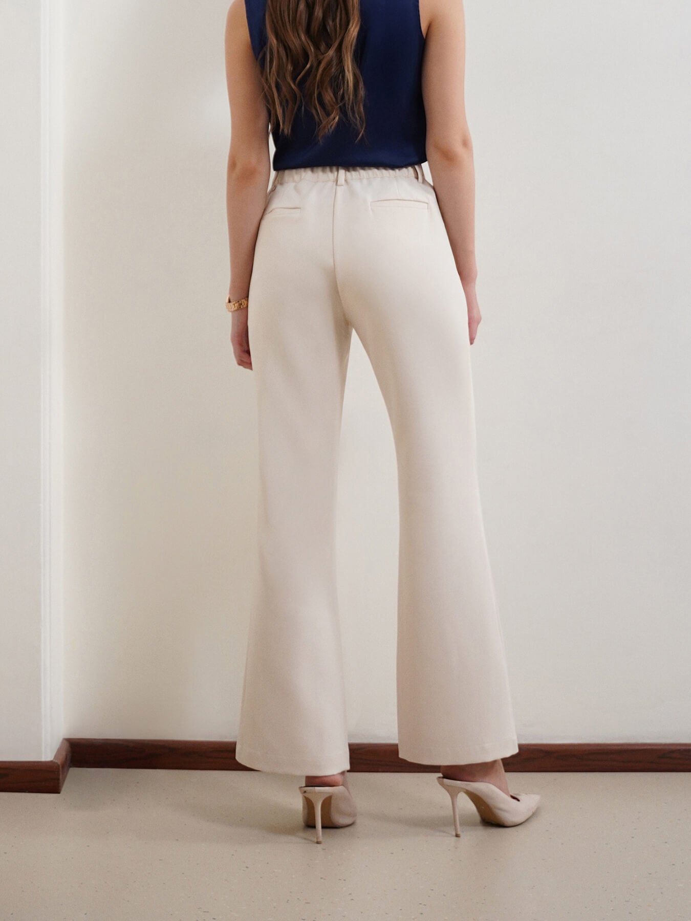 Flared Trousers - Off White