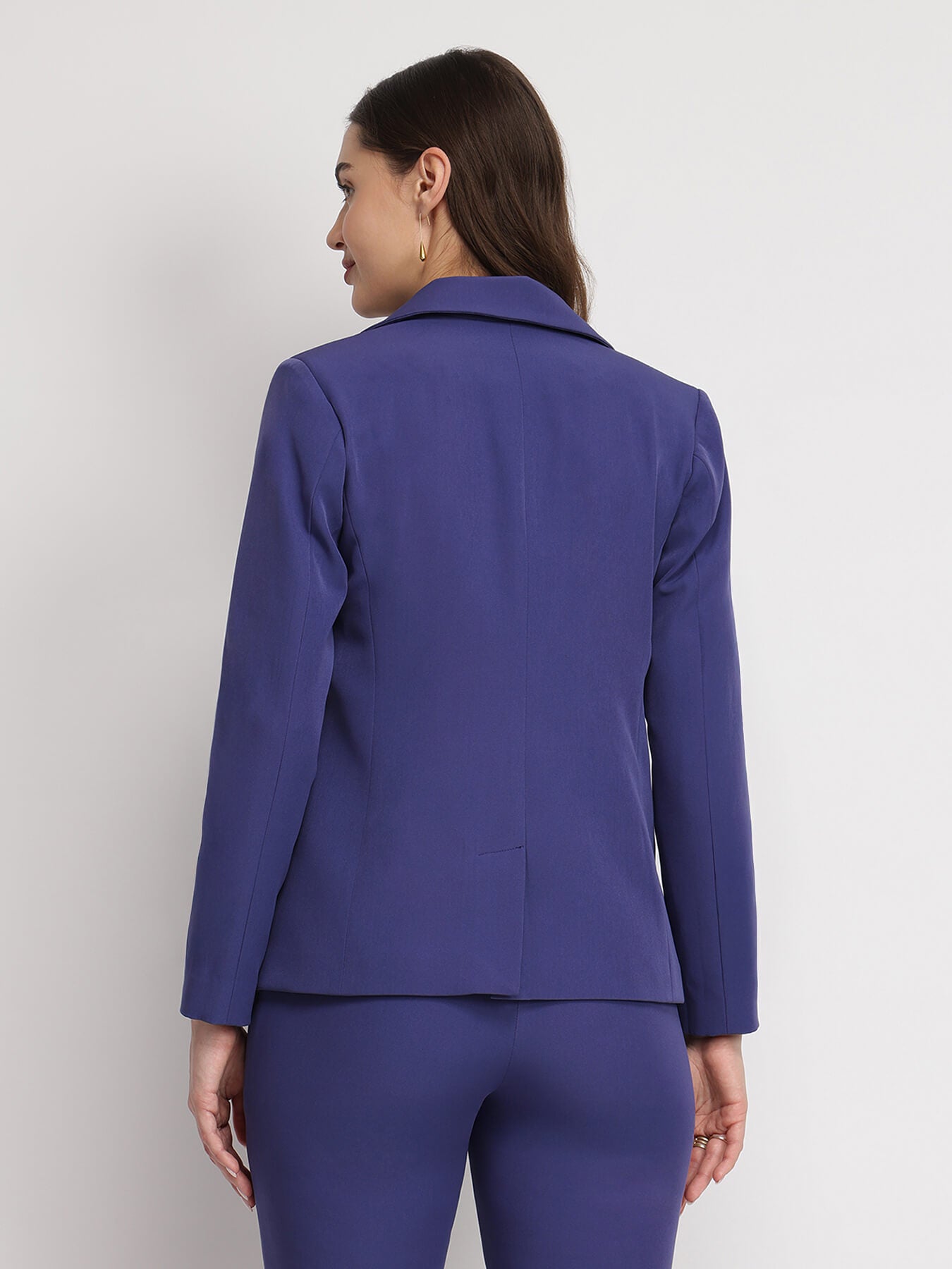 Single Breasted Blazer - Violet