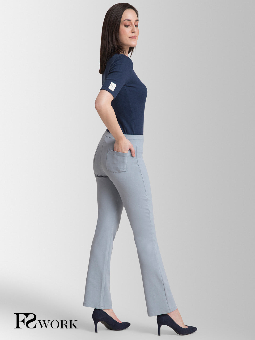 LivIn Bootcut Pants - Grey