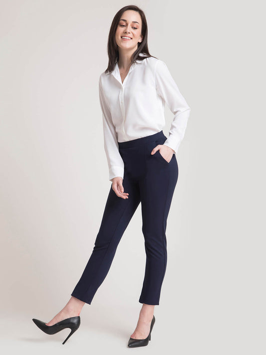 LivIn Straight Pants - Navy
