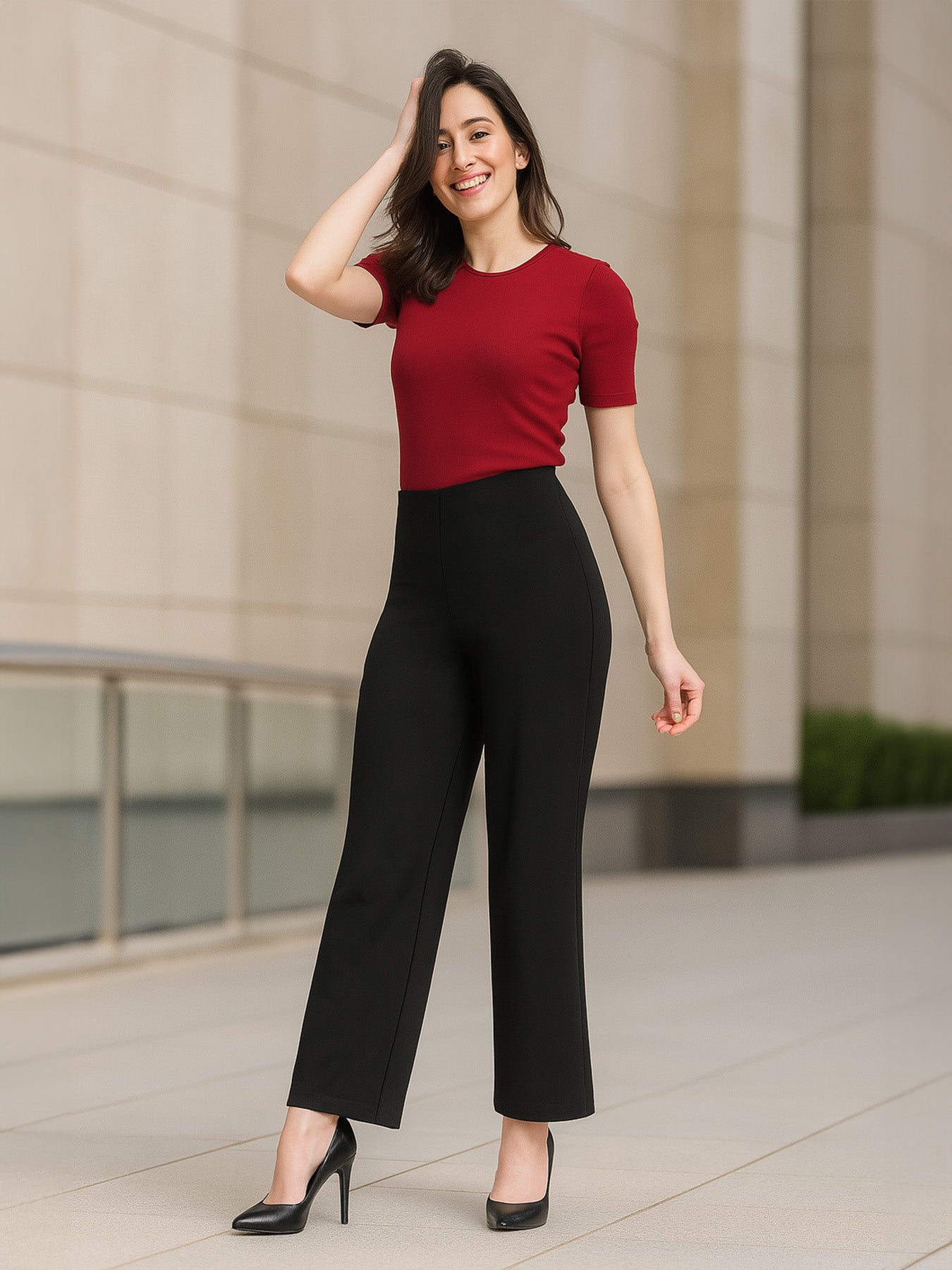 LivIn Wide Leg Pants - Black