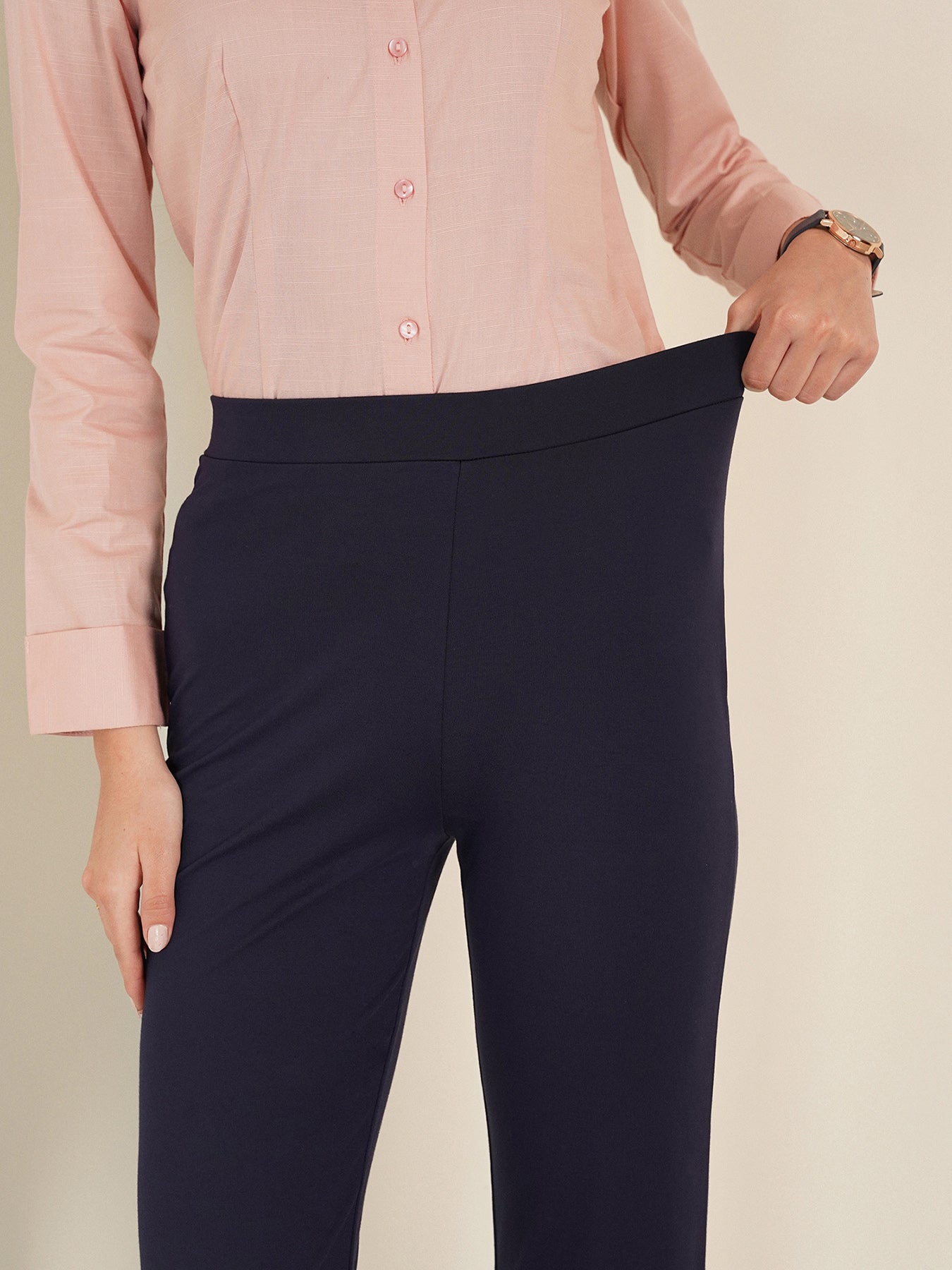 LivIn Bootcut Pants - Navy