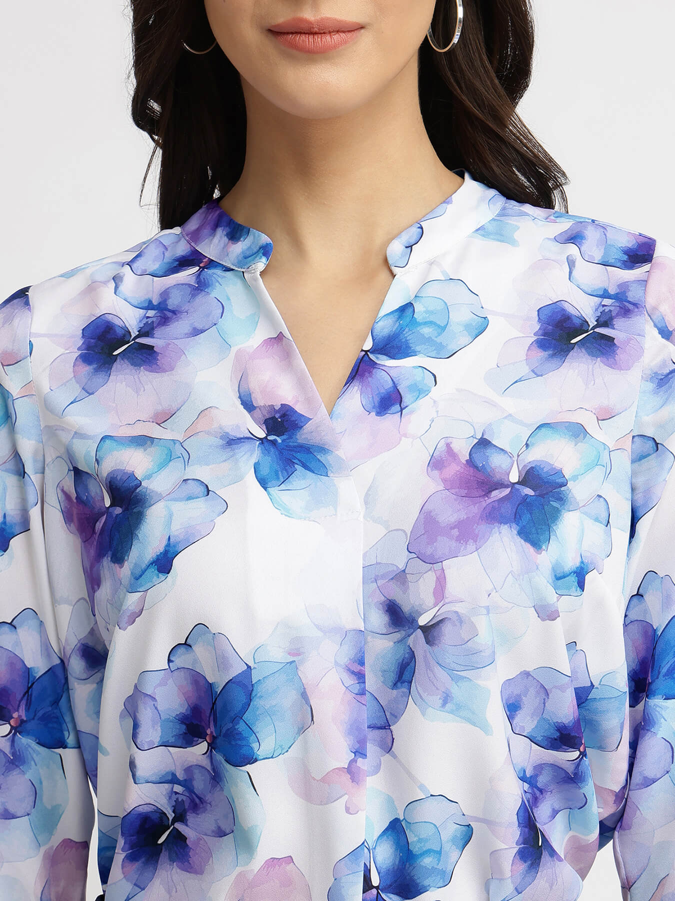 Floral Top - Blue