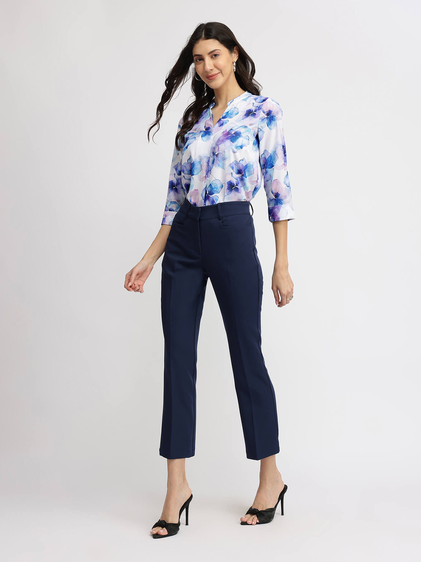Floral Top - Blue