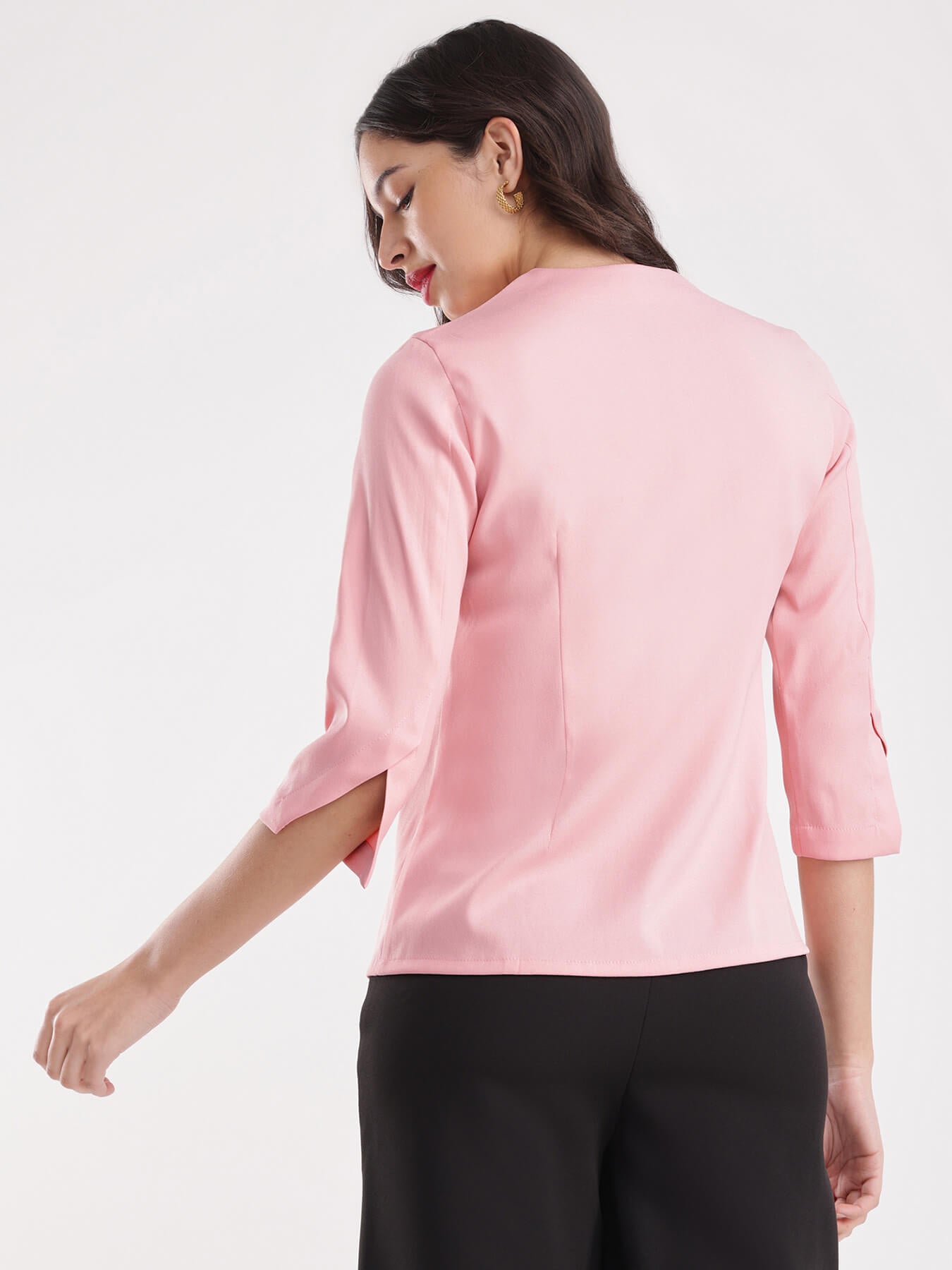 Pleat Detail Top - Dusty Pink
