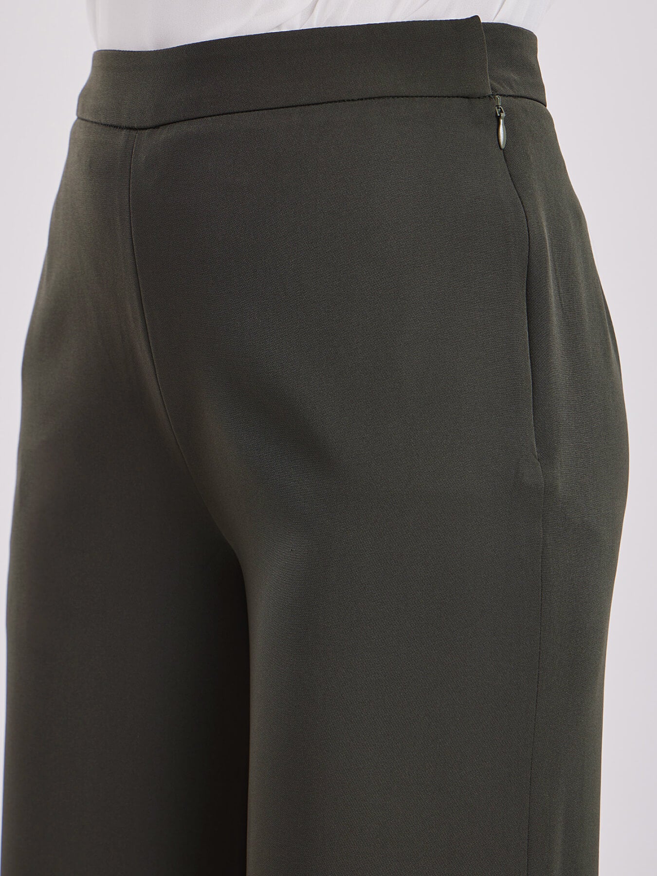 Wide Leg Pants - Olive