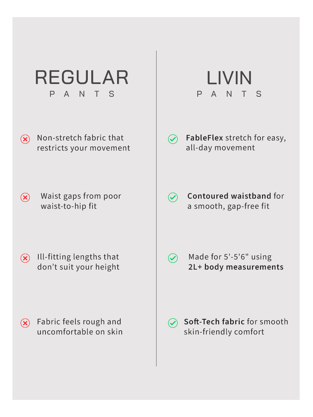 Livin Ultra Wideleg Tummy Tucker Pants - Black