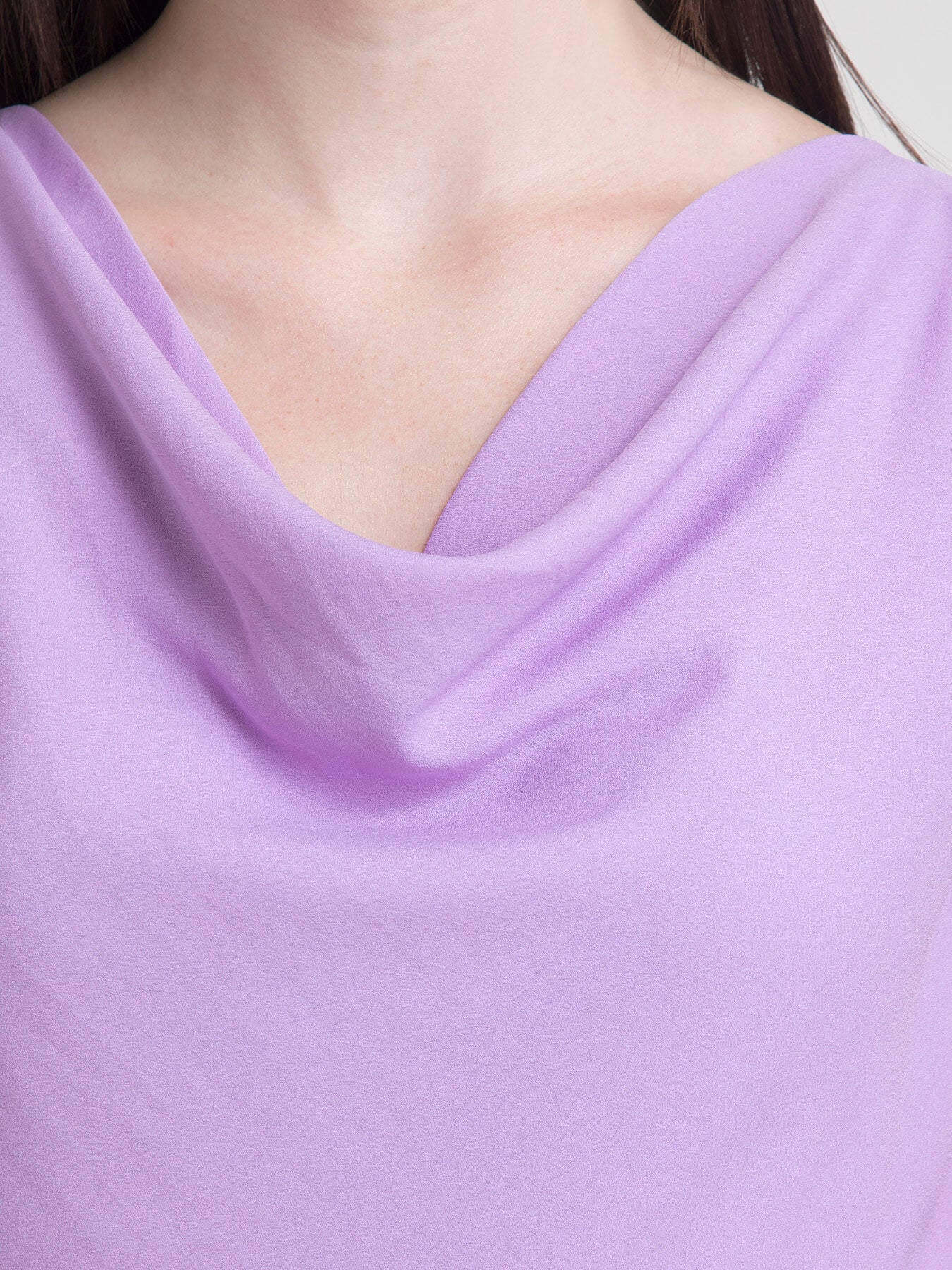 Cowl Neck Top - Lilac