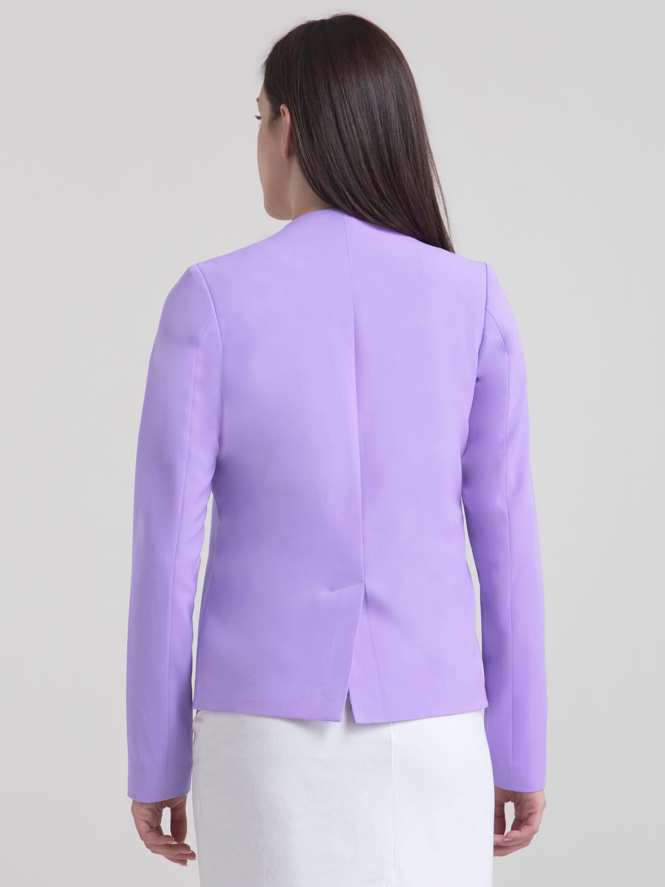 Stylish Jacket With Hook Closure - Lilac| Formal Jackets