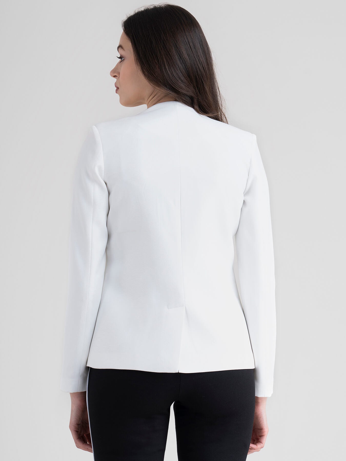 Open Front Blazer - White| Formal Jackets