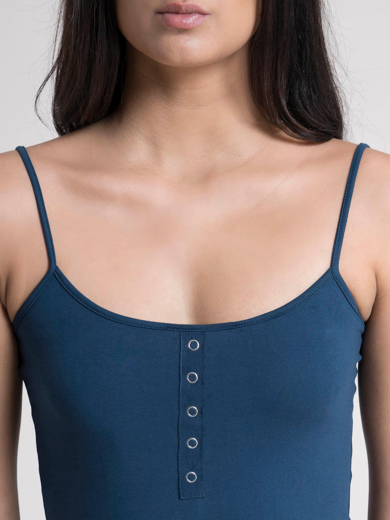 Stretchable Scoop Neck LivIn Camisole - Blue