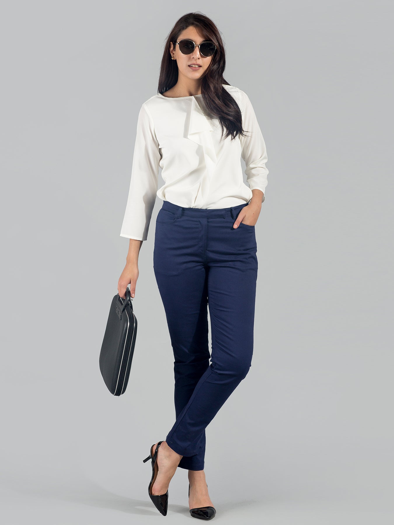 Layered Ruffle Top - Off White| Formal Tops