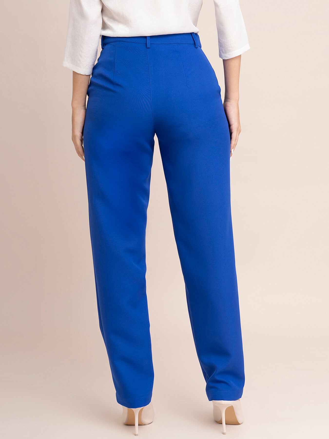 Straight Fit Trousers - Royal Blue