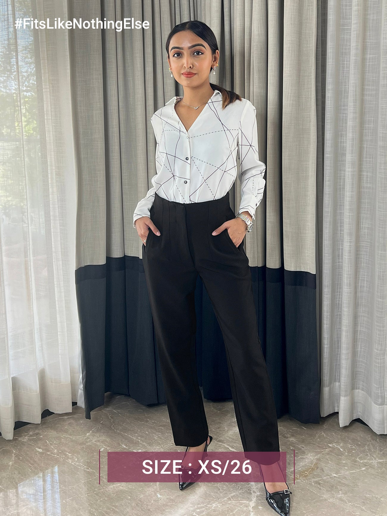 High Waist Trouser - Black