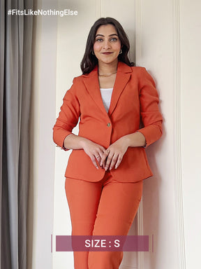 Jacket And Trousers Co-ord Set - Vermilion