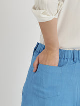 Linen Waistcoat & Trouser Co-ord Set - Pacific Blue