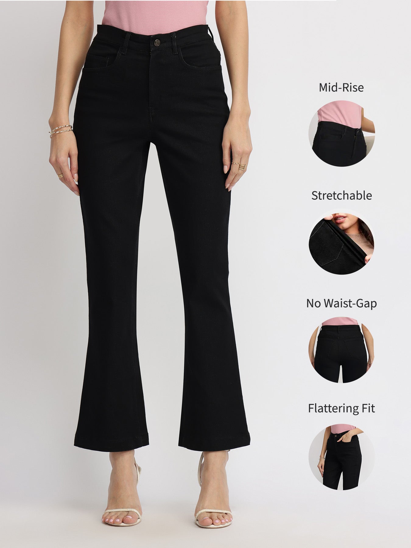 Bootcut Jeans - Black