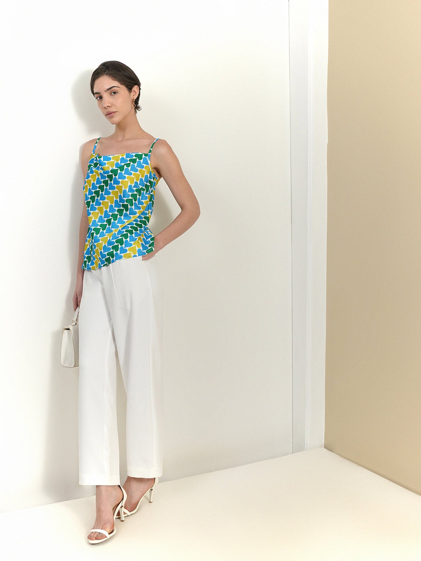 Cowl Neck Top - Blue