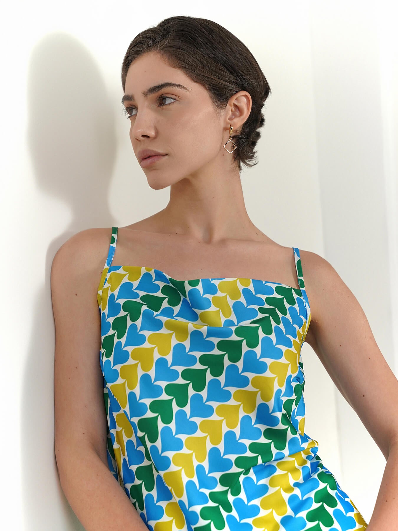 Cowl Neck Top - Blue