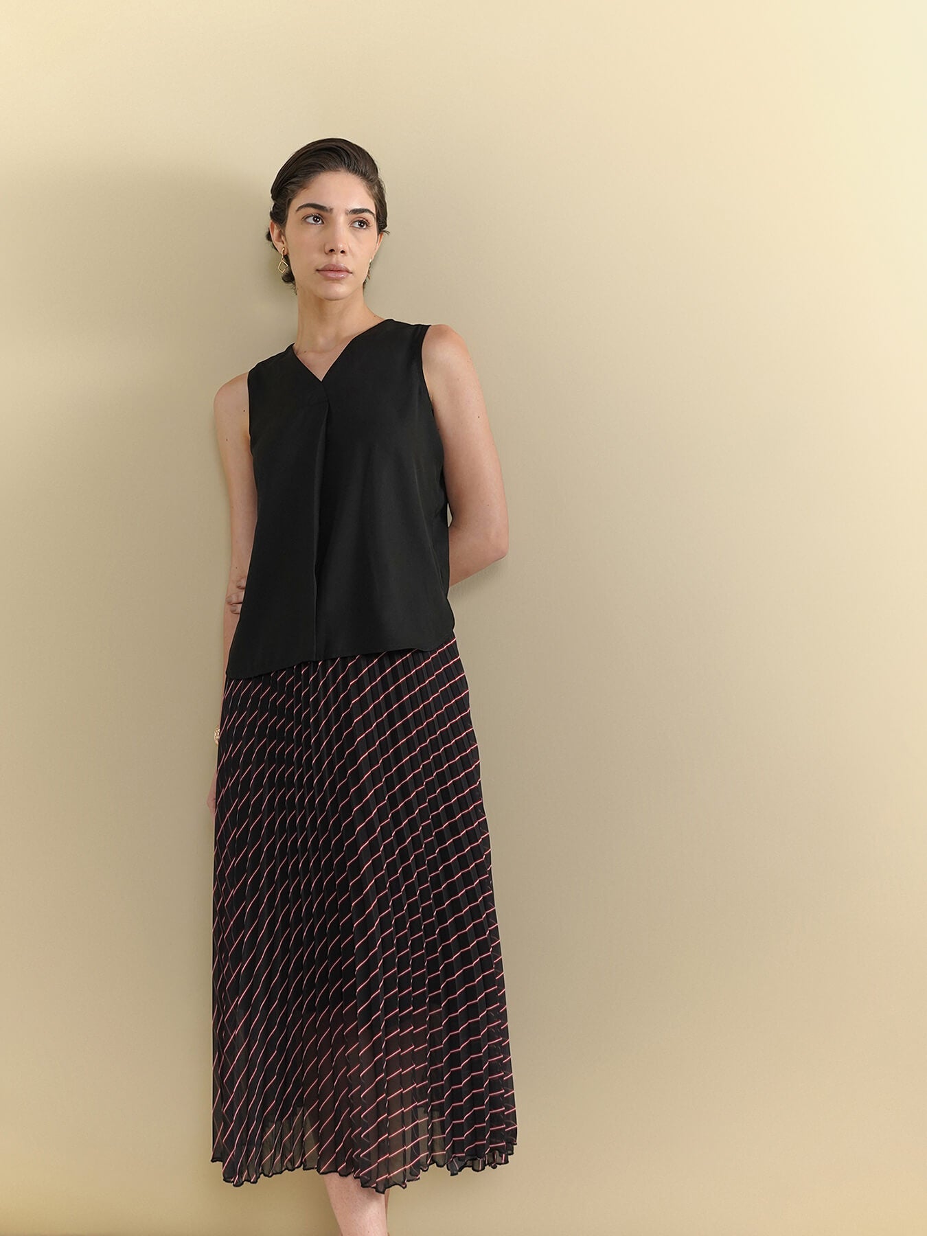 V-Neck Camisole - Black