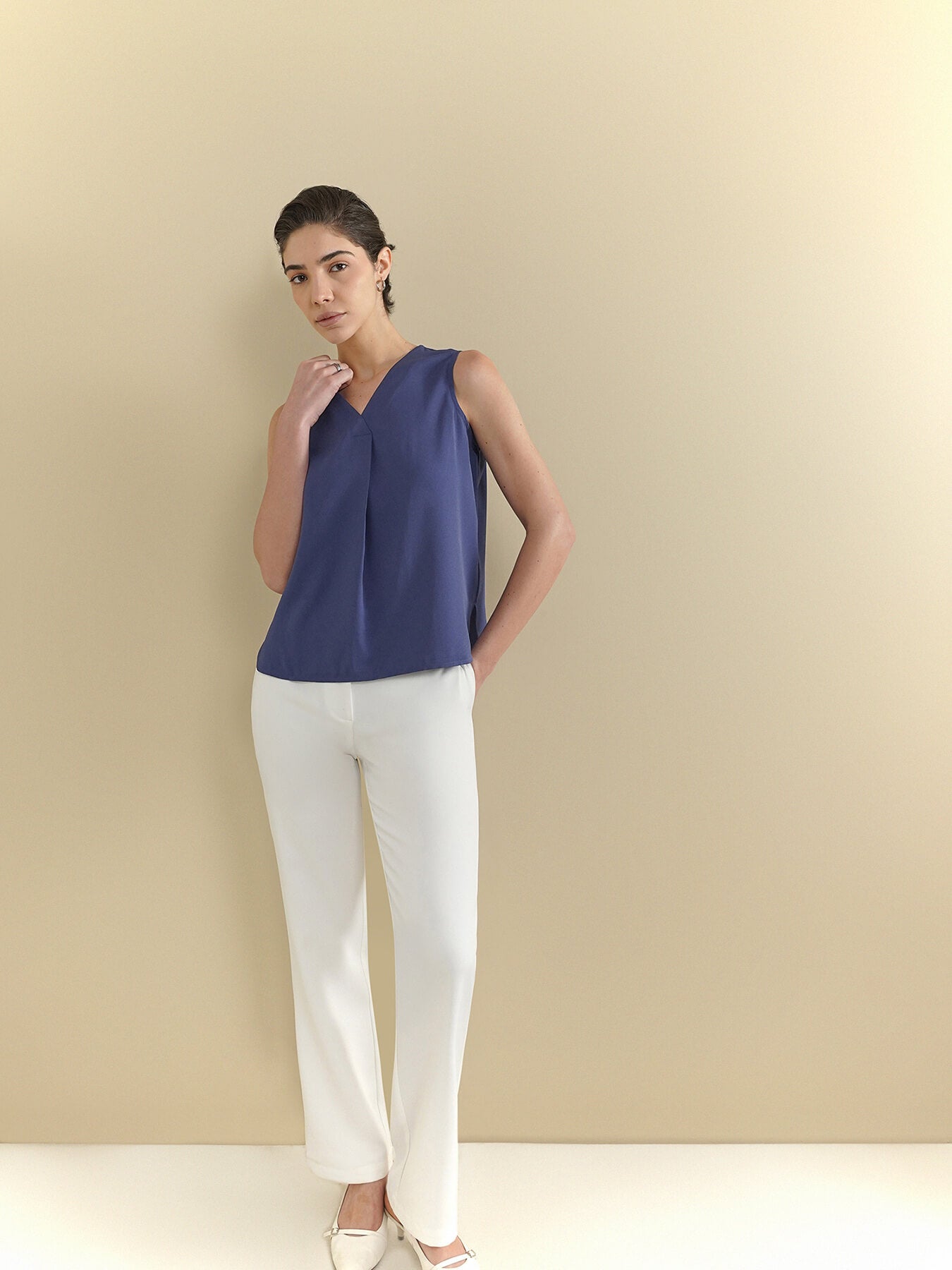 V-Neck Camisole - Blue