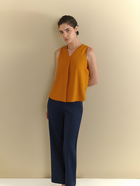 V-Neck Camisole - Mustard