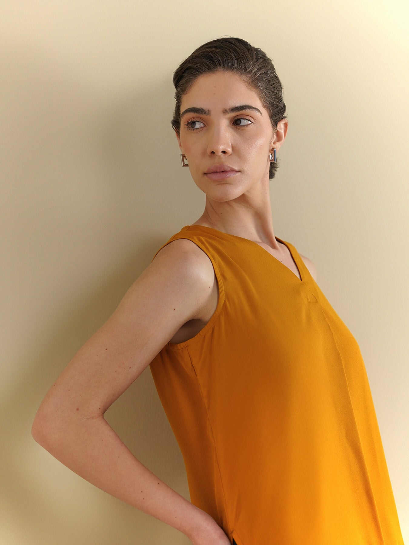 V-Neck Camisole - Mustard