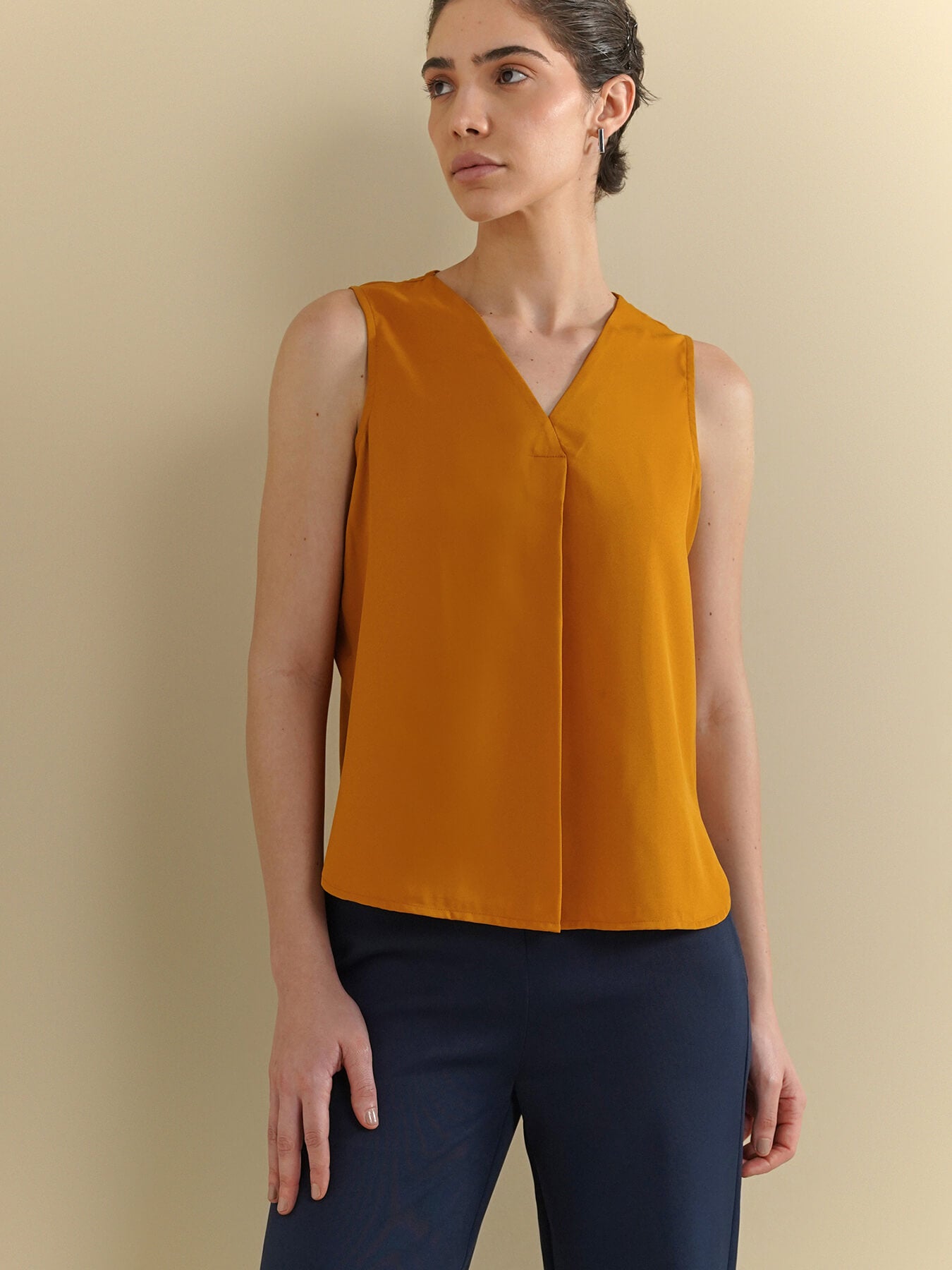 V-Neck Camisole - Mustard