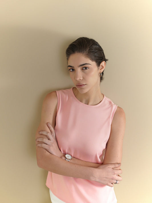 Round Neck Top - Pink