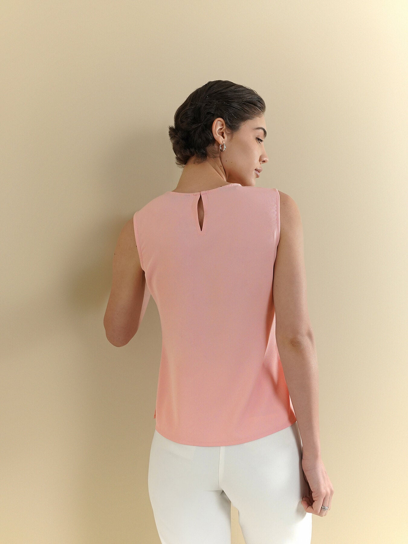 Round Neck Top - Pink